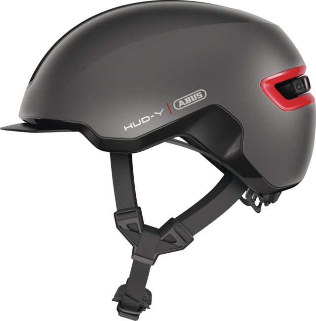 Casque vélo urbain - ABUS HUD-Y TITAN - Gris foncé - taille L