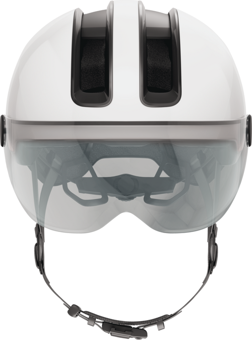 Casque vélo urbain - ABUS HUD-Y ACE SHINY WHITE - taille M