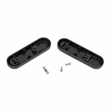 CACHE VIS DE ROUE ARRIERE POUR TROTTINETTE XIAOMI 1S, ESSENTIAL, PRO 2 NOIR (CATADIOPTRE ROUGE) (VENDU PAR 2)