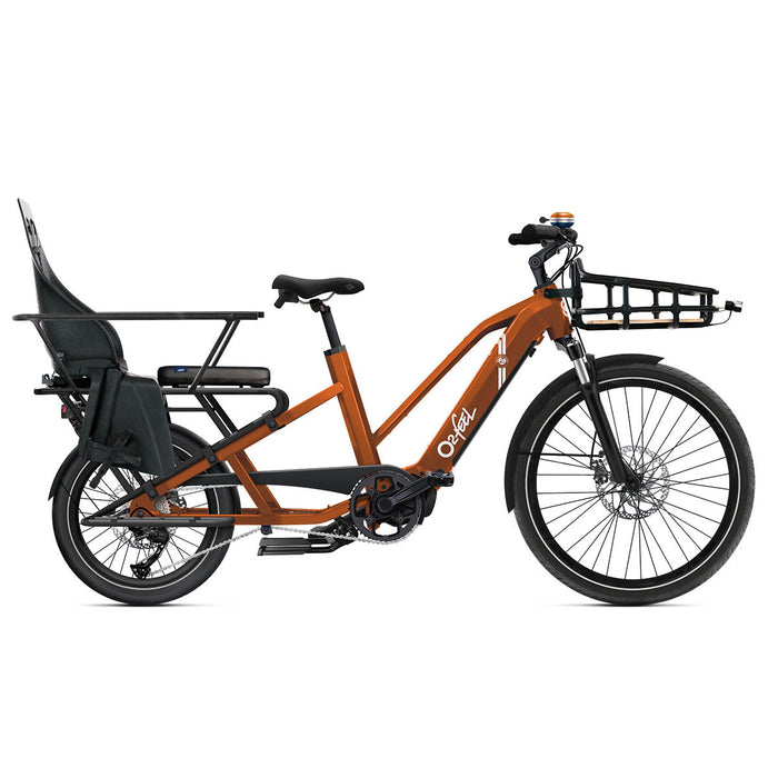 Vélo cargo électrique - O2 Feel Equo Cargo Edition Roland Garros + Pack Family | Réf : VN-S2306ILTD6067