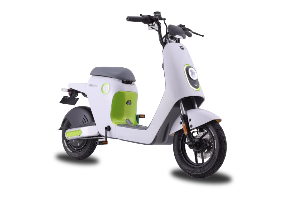 Draisienne électrique 50 cm3 - OxyGo SinGo Blanc/Vert | Réf : VD-W02877