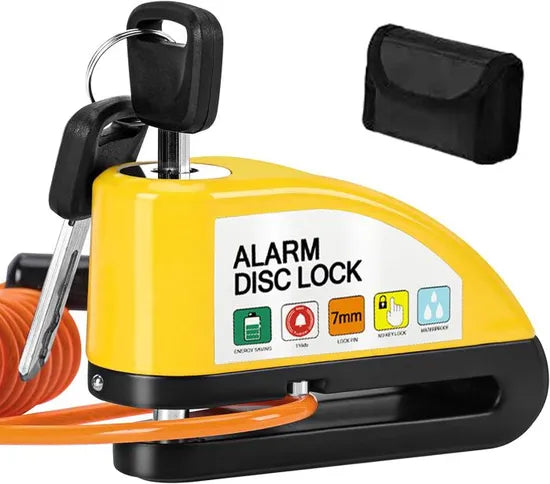 Bloque Disque Moto Alarme 110db Antivol Moto