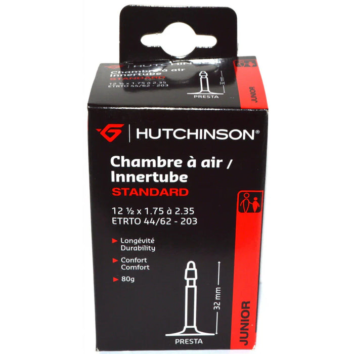 CHAMBRE A AIR VELO 12 1/2 x 1.75 HUTCHINSON VALVE STANDARD 35mm 80g