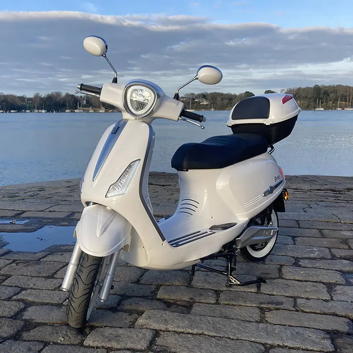 Scooter électrique 125 cm3 - OxyGo Super GrinGo Blanc | Réf : VN-N1000588