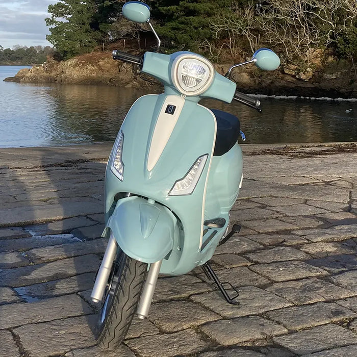 Scooter électrique 125 cm3 - OxyGo Super GrinGo Bleu Pastel | Réf : VN-N1000595