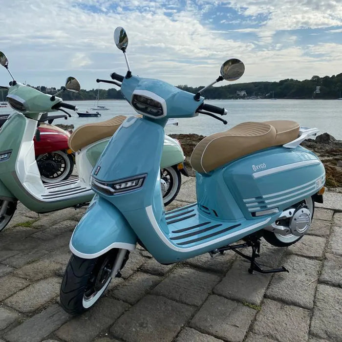 Scooter électrique 125 cm3 - OxyGo WinGo Bleu Pastel | Réf : VN-N1000337