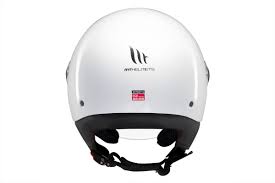 Casque MT Helmets Street S Solid A0 Blanc Brillant
